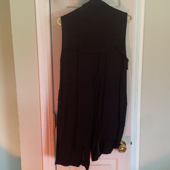 Love Tree Small Black Zip Up Tunic Style Shirt - Picture 5 of 10